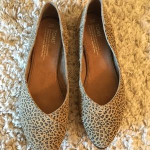Toms Jutti flat leopard print